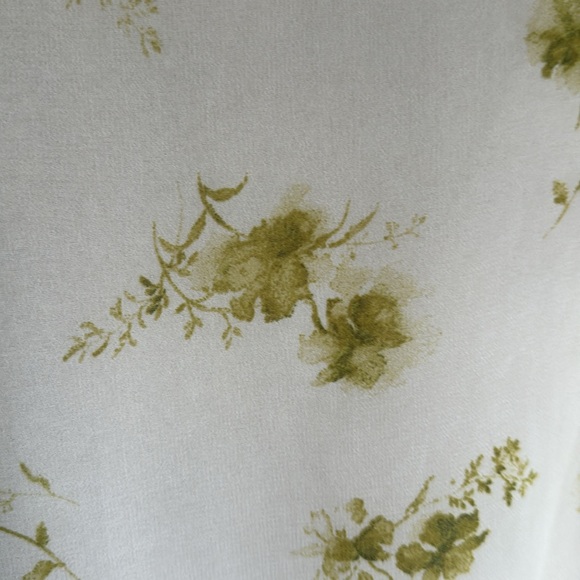 Coldwater Creek Green Floral Blouse - Picture 4 of 7